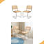Ensemble de 2 chaises de salle à manger, chaises d'appoint avec pieds chromés, chaises Mid-Century modernes conçues par Breuer