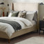 Halla Luxury Fabric Upholstered Bed Frame - Eco Recycled Material, Sleek Modern Design-284573715-284573712