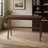 47" Solid Rubber Wood Computer Desk, Extra Thick 1.38" Top, Retro Walnut, A-Frame Leg