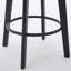 Tabourets de bar rotatifs modernes Tabourets de bar en velours Tabourets de bar touffetés à boutons Rivet, avec anneau de traction en métal Repose-pieds robuste Grand bar pour la maison, 1 pièce-1269644538