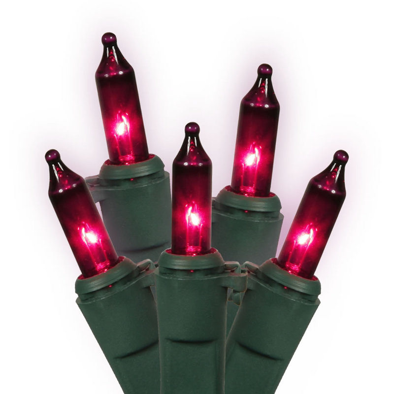 Guirlande de Noël 50 fils 50 lumières, Mauve