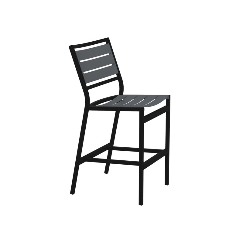 Cabana Club Outdoor Bar Stool, Graphite, Graphite