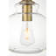 Luminaire suspendu sphérique 1 lumière avec accents de verre Inola-746839722