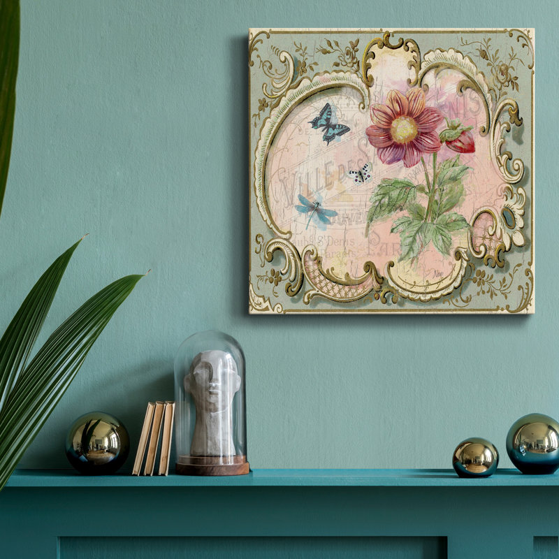«Classical Flower II», reproduction d'art sur toile tendue, H 10 po x l 10 po x P 1,5 po