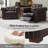 Burbank Traditional Genuine Leather Power Recliner-675565470