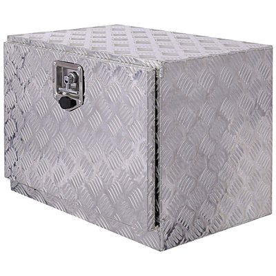 24inch Aluminum tool box,heavy duty truck bed tool box,outdoor trailer pickup storage tool box,RV storage organizer,underbody box w/lock keys,silver