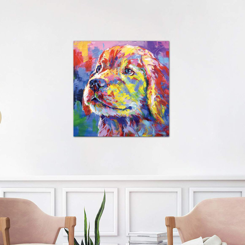 Labrador II by Jos Coufreur - Wrapped Canvas Painting, 66.04 cm H x 66.04 cm W x 3.175 cm D