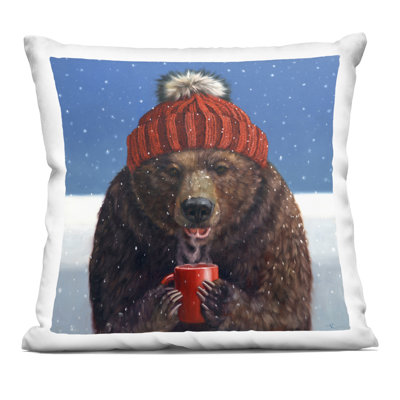 Coussin Snowy Bear & Cocoa