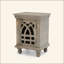 Table de chevet en bois gris antique