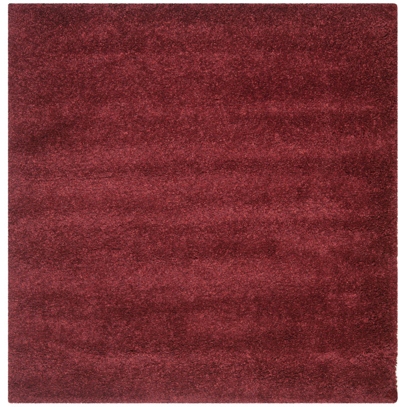 Delane Area Rug, Square 4', Maroon