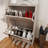 2-Tier Shoe Rack for Entryway - A Stable, Spacious and Easy - Access Shoe Storage Organizer to Hold Up to 12 Pairs
