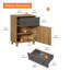 Grandes tables de chevet Nighstands avec tiroirs et portes-652141750-652141748