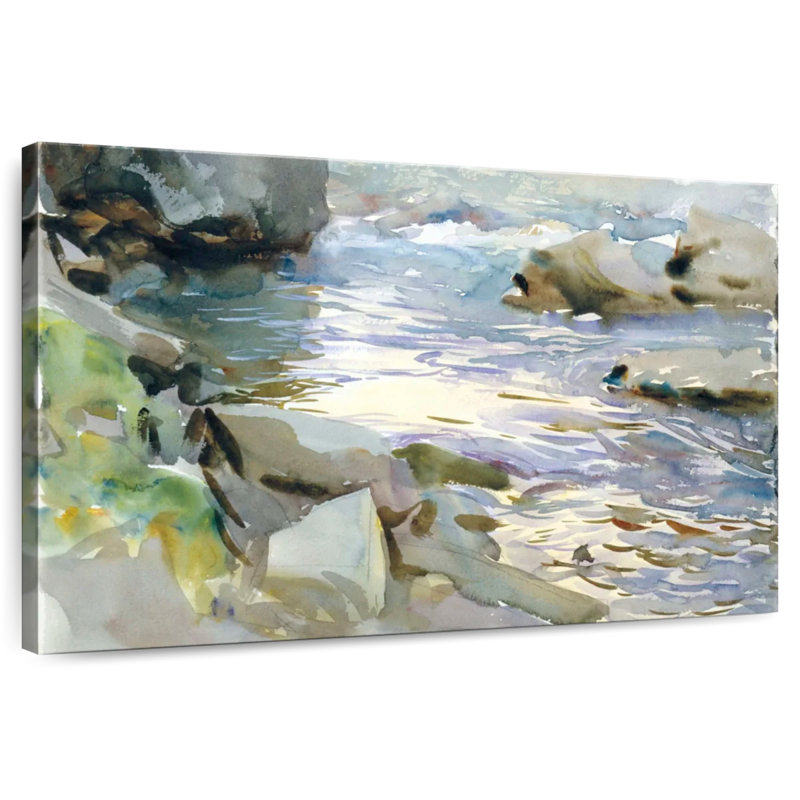 Alvord Stream and Rocks, 1901-1908, H 16 po x l 24 po
