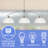 3 - Light Kitchen Island Pendant