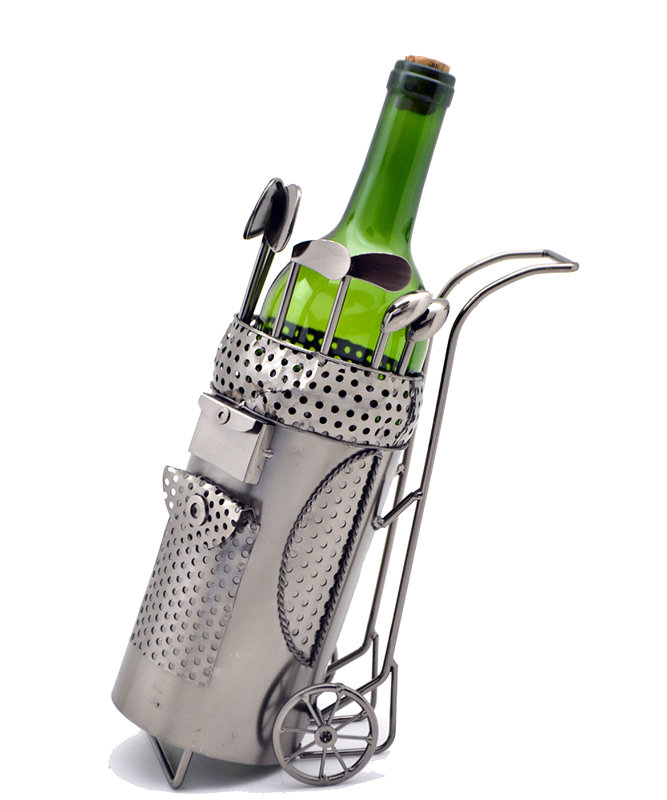 Prine Tabletop Wine Bottle Rack in Silver