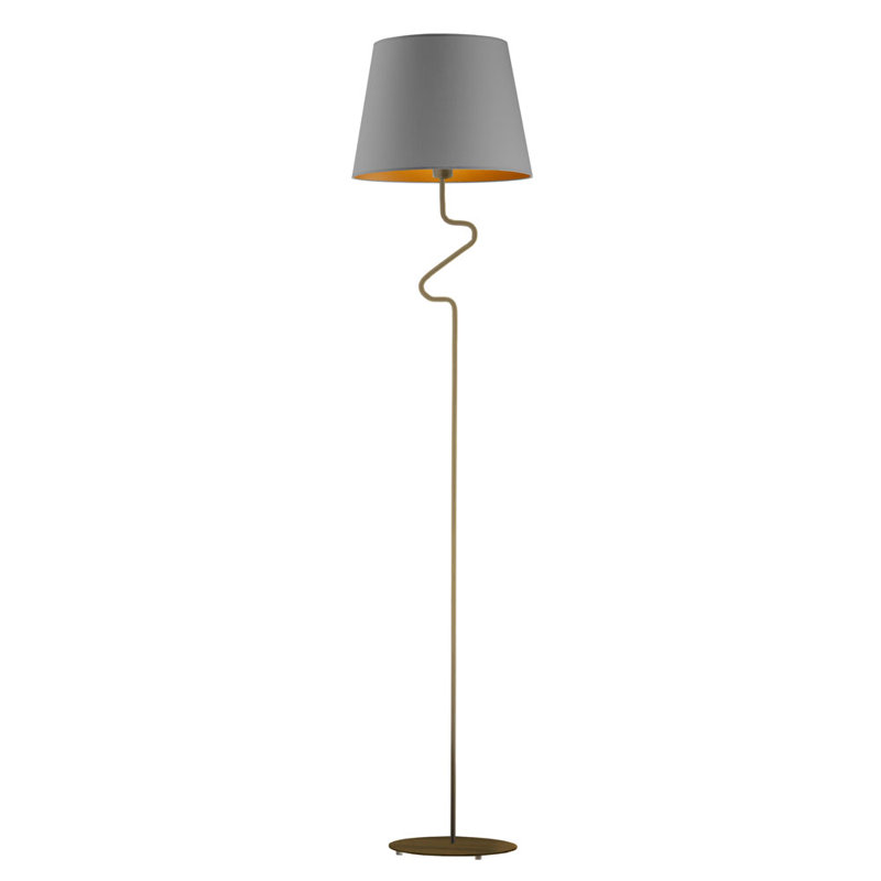 Roncy 174 H cm Traditional Floor Lamp, Grey, Black