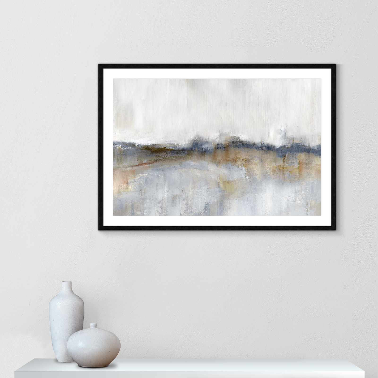 Autumnal Tide Print, Black Framed, 29.5" H x 41.5" W x 0.75" D