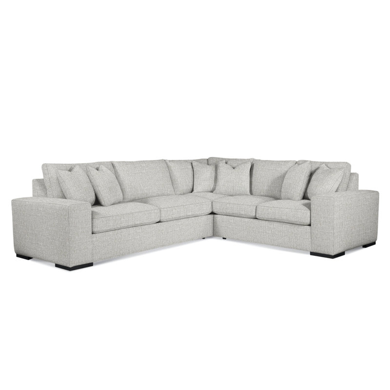 Canapé modulaire Memphis, Noir, Orienté à droite, Rayures bleu sarcelle 0220-54
