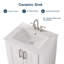 Ensemble de meuble-lavabo simple blanc 24 po