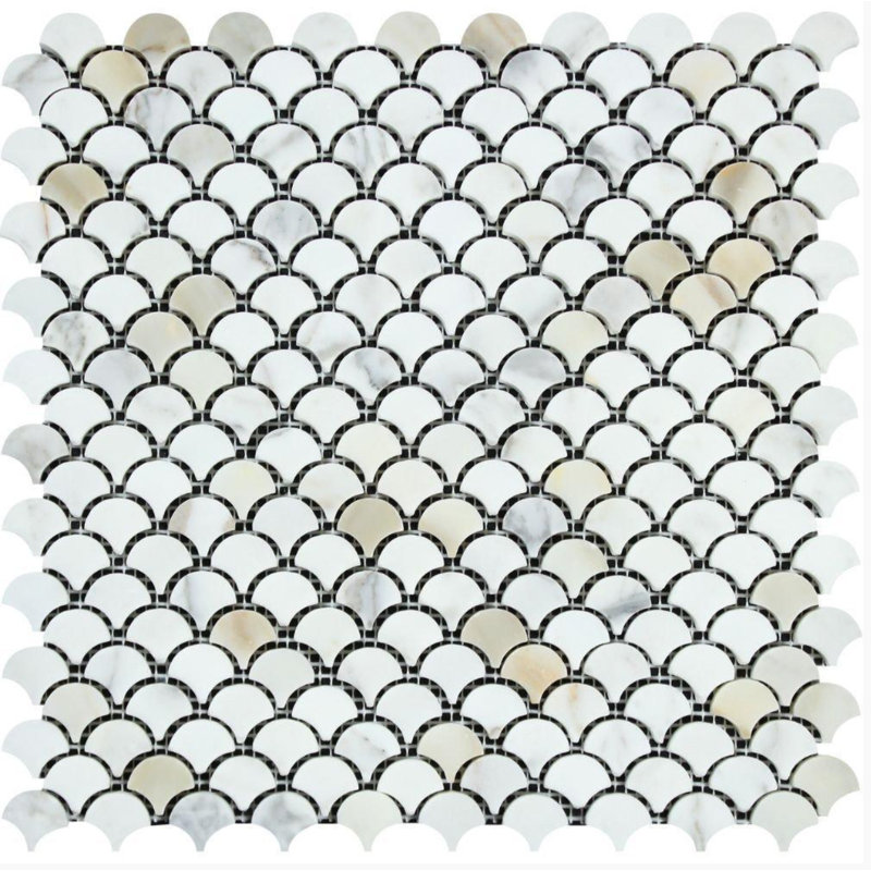 Marble Fish Scale Mosaic Wall & Floor Tile