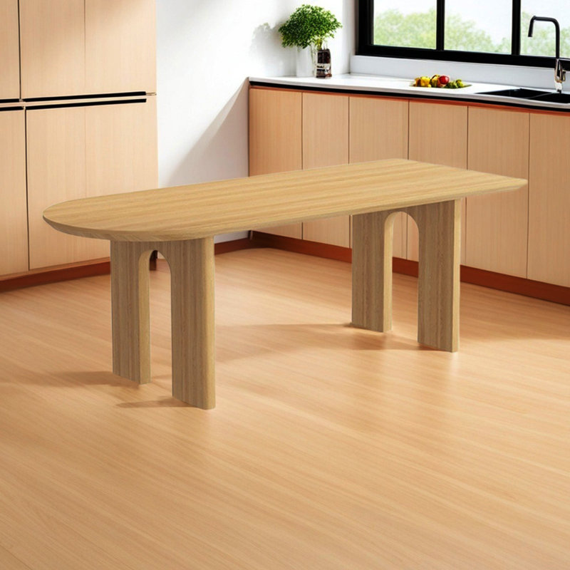 Table de salle à manger en bois massif de qualité, H 29,52 po x L 78,74 po x l 31,49 po
