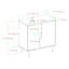 Shiflet 78.5 cm H x 76.5 cm W Geometric Bookcase-88025528