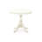 3 Piece Dining Room Set Includes 1 Pedestal Table and 2 Cream Linen Fabric Kitchen Chairs with High Back - linen white Finish-632688454-632688453-632688449