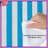 Blue White Vertical Stripes Comforter-125167587