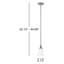 Luminaire suspendu conique à 1 lumière Alejandre-22826491