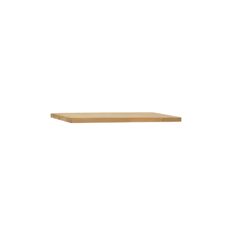 Melva Shelves 80, 1" H x 55" W x 8" D, Medium Oak