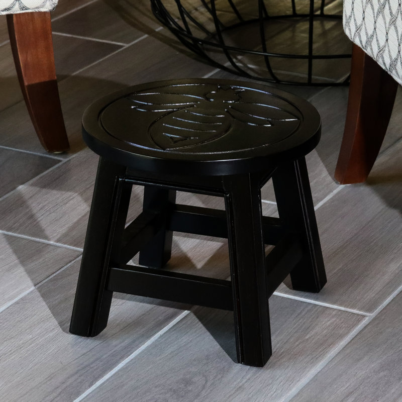 Tabouret en bois avec motif de reine des abeilles - et polyvalent pour diverses fonctions