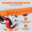 Hydraulic Lift Table Cart, 330lbs Capacity 28.5" Lifting Height, Manual Single Scissor Lift Table with 4 Wheels and Non-slip Pad, Hydraulic Scissor Cart for Material Handling and Transportation