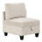 5 Modular Sectional For Home With Storage, Beige Corduroy Fabric & Side Pockets Modern Living Area Charging
