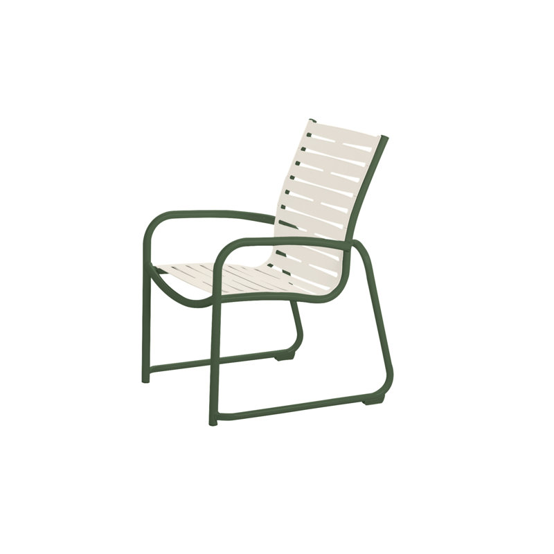 Chaise de patio empilable Millennia EZ SPAN ™, Parchemin, Graphite