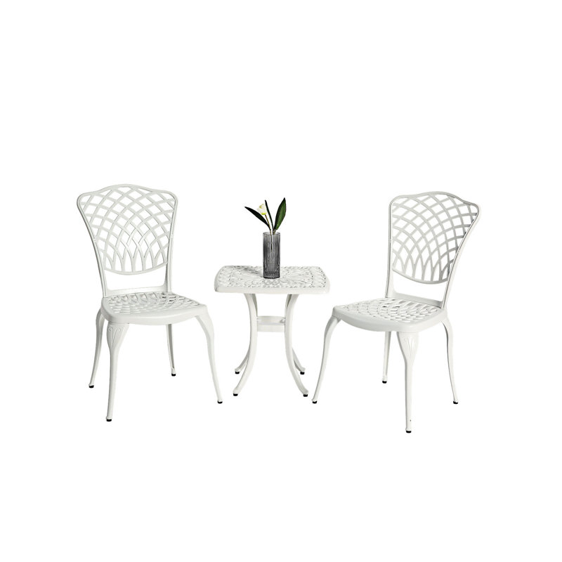 Ensemble bistro 3 pièces, White