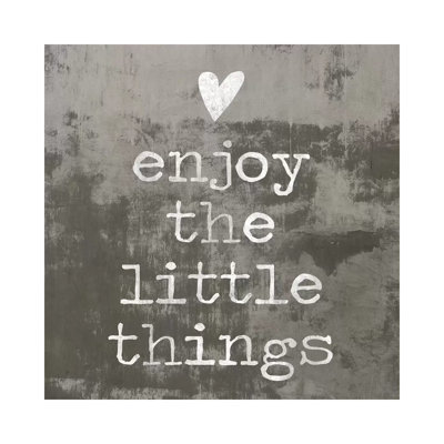 Enjoy The Little Things II by Jamie MacDowell - Wrapped Canvas Print