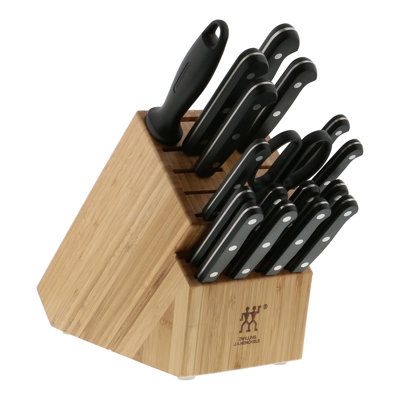 ZWILLING TWIN Gourmet Classic 18-Piece Knife Block Set Hand Crafted In Spain