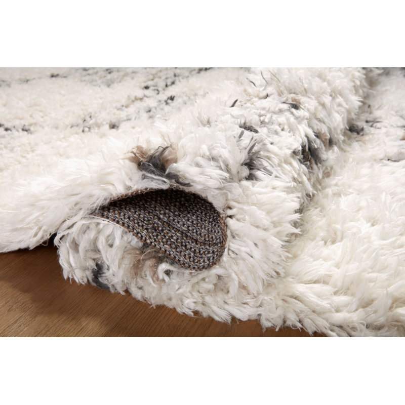 Angela Rose x Loloi Amira Ivory / Granite Area Rug, Rectangle 9'2" x 12'6"