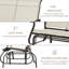 Chaise berçante d'extérieur en métal-1407237250