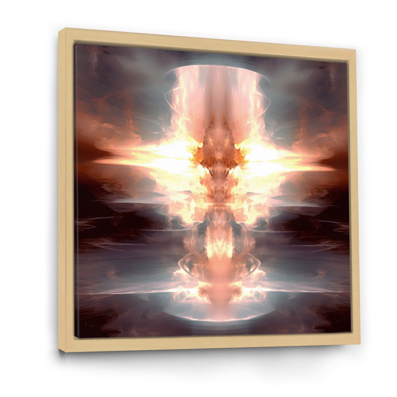 Impression sur toile Ascencion, H 30 po x l 30 po x P 1 po, Cadre naturel flottant