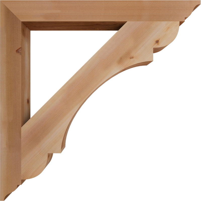 Support olympique traditionnel, H 38 po x l 3,5 po x P 38 po, Cèdre rouge de l'Ouest (lisse)