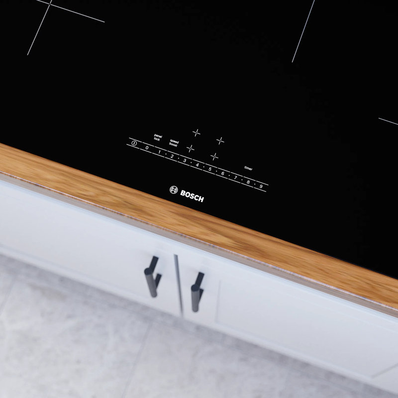 30'' Black Frameless Built-In Induction Cooktop with 4 Elements