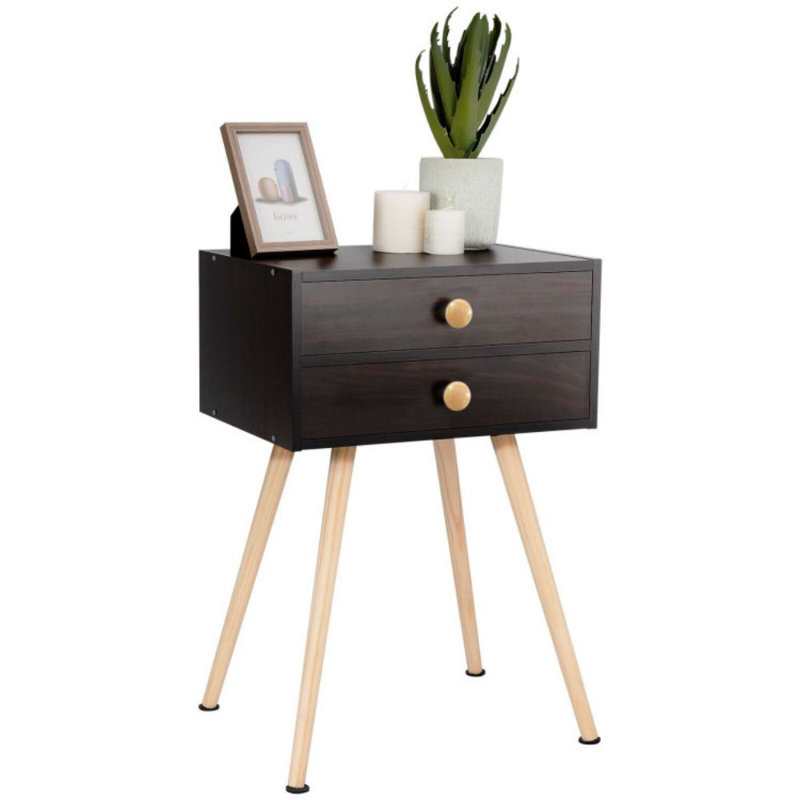 Table de chevet 2 tiroirs Craigory