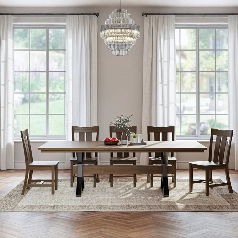 Table de salle à manger 62,99 po, 29.53" H x 62.99" W x 27.56" D