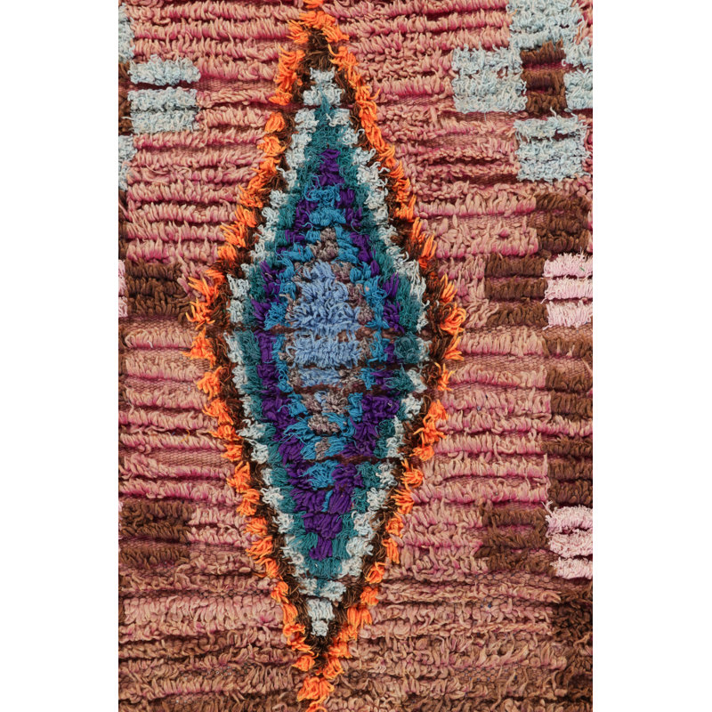 Vintage One-of-a-Kind 4'X9' Hand Knotted Area Rug