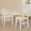 Ensemble de 2 chaises de salle à manger en similicuir Farmhouse