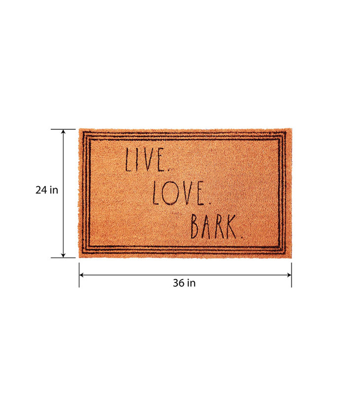 Dayleon Non-Slip No Pattern Doormat, Brown