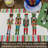 The Holiday Aisle® Nutcrackers 4-Pack Cotton Blend Rectangular Placemats