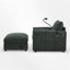 Fauteuil d'appoint rembourré avec repose-pieds avec rangement-343178772