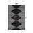 Black Ivory Geometric Stripe Area Rug-1671288301